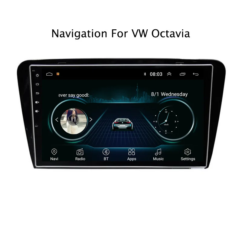 Ectwodvd Android 8 1 автомобильный dvd плеер gps навигация для Skoda Octavia 2015 2018 Радио