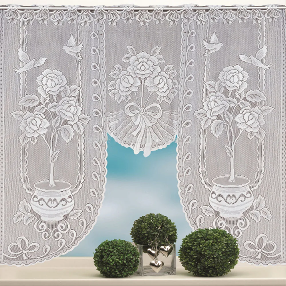 

120x105cm Modern Fashion Window Voile Sheer Tulle Curtain for Home Bedroom Living Room Balcony Decoration Random Style