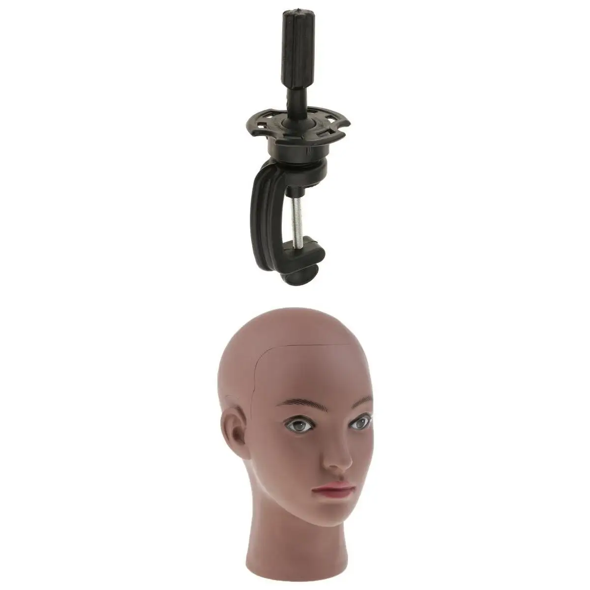 Cosmetology Mannequin Head Africa Female Model with Clamp Stand