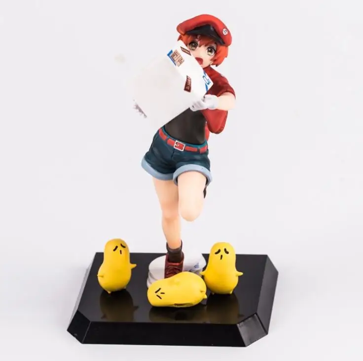 

Japanese Anime Cells at Work! Red Blood Cell Action Figure PVC Collectible Model Toys With Box 18cm