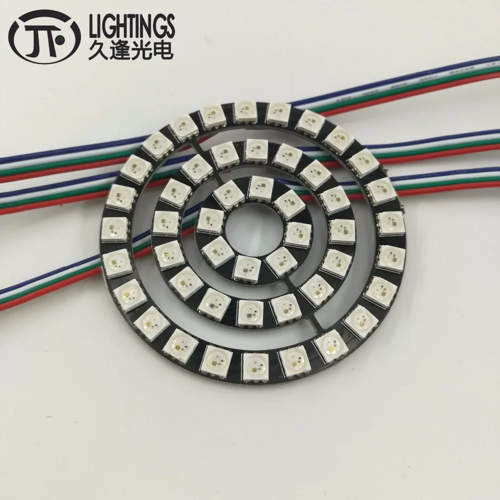 WS2813 Кольцо Новый WS2812B 8 16 24 48 бит 5050 RGB адресное светодиодное кольцо светодиодная