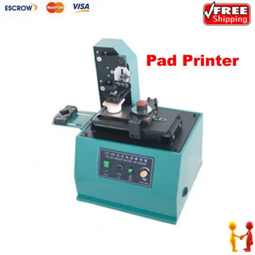 

Free shipping 110v/220v TDY-300 Environmental Desktop Electric Pad Printer,round pad printing machine,ink printer