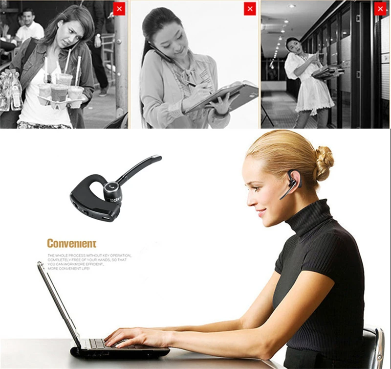 Voice Control Wireless Bluetooth Headphones Noise Cancelling Business Bluetooth Earphones with Mic Handsfree Sports Headsets (18)