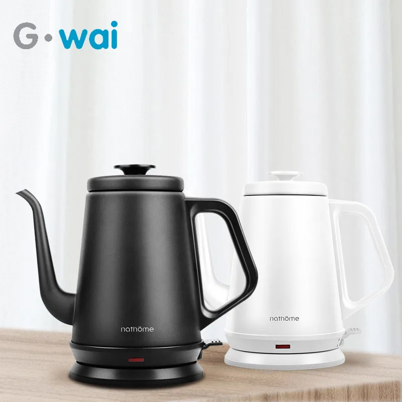 

220V Hight Quality Stainless Steel Electric Kettle Long Mouth Filter Hand Drip Coffee Pot Kitchen Accessorie 1000ML