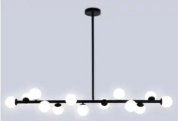 

Country iron pendant light modern Northern Europe creative milky white glass lampshade restaurant peach branches pendant lamp XU