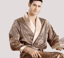 New Arrival Plus Size men Royal Vintage Breathable High Faux Silk Robes lounge Homewear Sleepwear Set Men's Bathrobe sets S17111 New Arrival Plus Size men Royal Vintage Breathable High Faux Silk Robes lounge Homewear Sleepwear Set Men's Bathrobe sets S17111