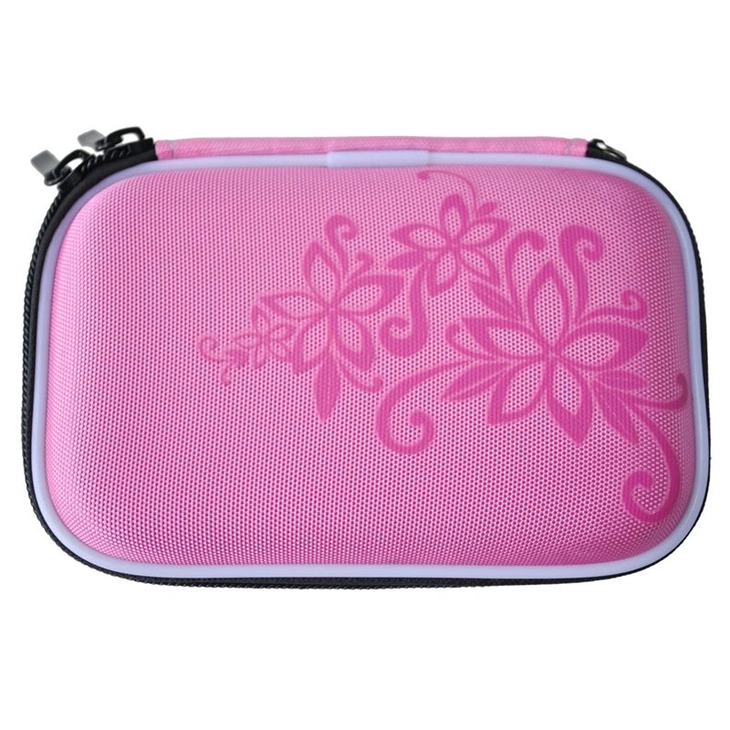 

Abrasion hard disk Portable Drive Zipper Cover Case Bag Shockproof Scratch-resistant 2.5 '' HDD Bag pink