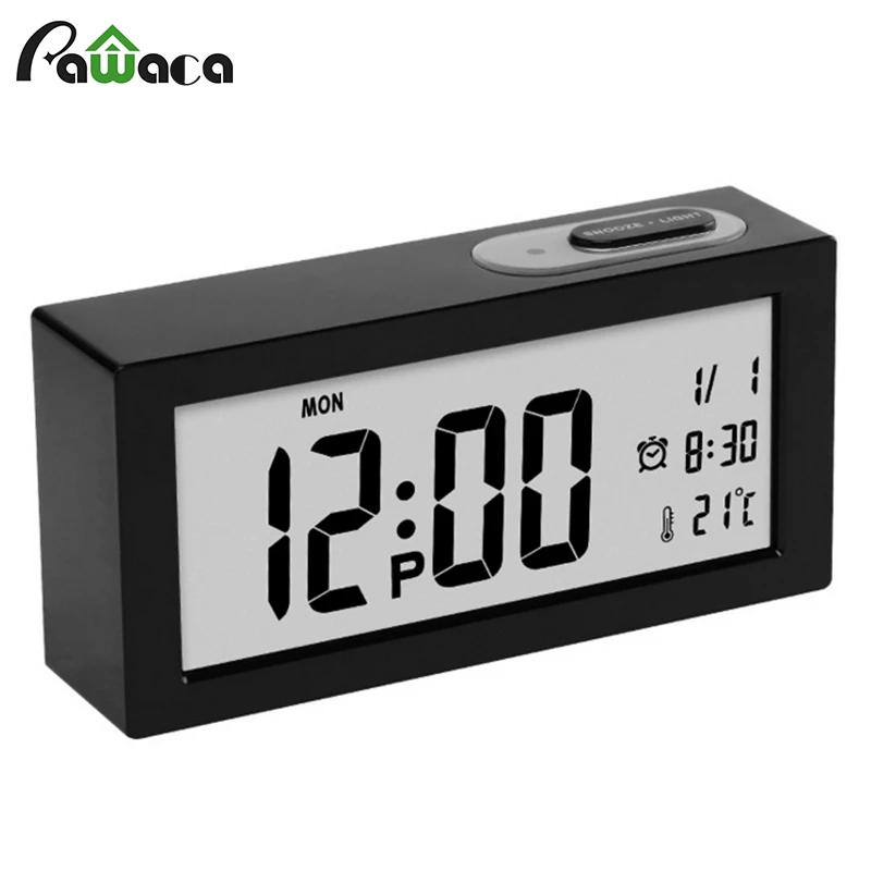 

Digital Alarm Clock Date Time Temperature LED Display Backlight Snooze Function Luminous Bedroom Table Desktop Clock Despertador