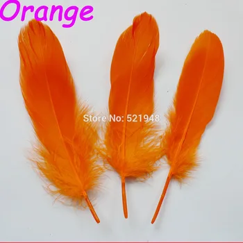 

1000Pcs Orange Color DIY Natural Fluffy goose Feathers Wedding decoration Cosplay clothing hat accessories 5-8