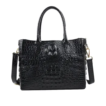 

New Fashion Real Leather Alligator Women Handbags Cow Genuine Leather Ladies Shoulder Bag Female Girl Brand Luxury Crossbody Bag
