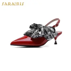 SARAIRIS Ins/Новинка, хит продаж, элегантные модные женские туфли с острым носком на тонком каблуке, классические женские босоножки
