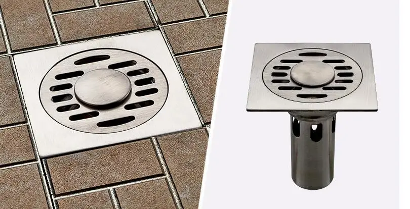 Thick Stainless Steel Anti-odor Square Floor Drain Waste Drain