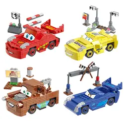 Шт. 150 шт. disney Pixar Cars 3 блок рисунок Молния Маккуин Mater Строительный набор сборки мозг игры подарок на день рождения детская игрушка