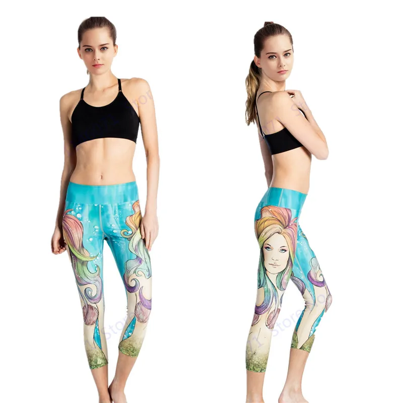 mermaid running tights