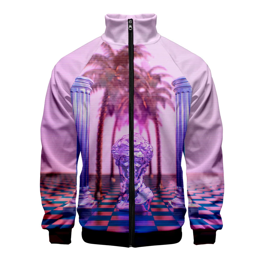  2019 Vaporwave Style Zipper Sweatshirt party wear Hoodies New Fashion Cool Vaporwave Style Spring C