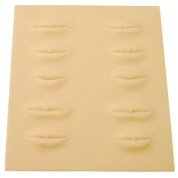 

10pcs/Lot Rubber 3D Practice Skin Permanent Makeup Lip Skin PMU Latex