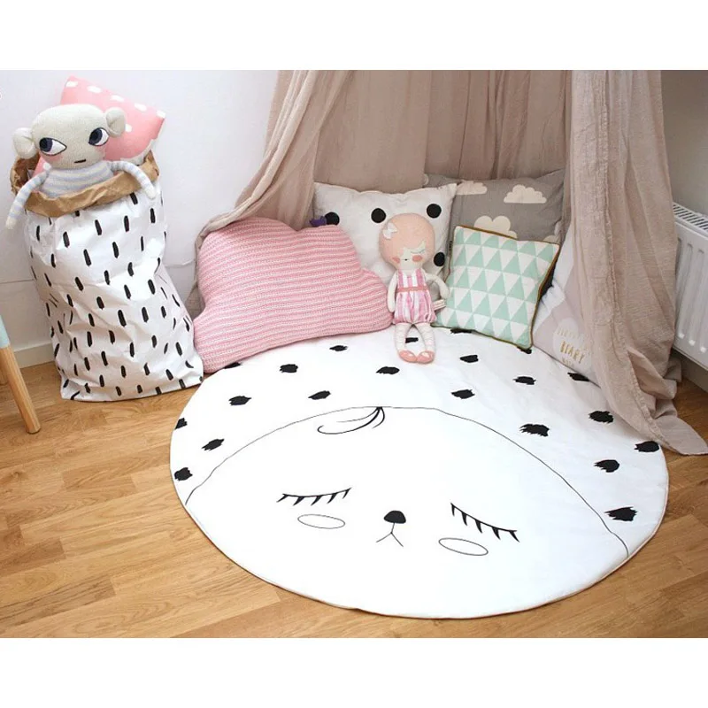 

New Baby Play Mat 1cm Soft Crawling Rugs Car Track Runway Rabbit Puzzles Tapete Learning Toy Nordic Style Kids Decoration Puzzle