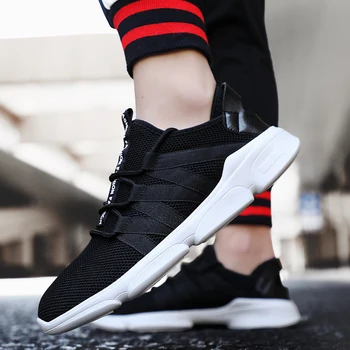 

GUDERIAN New Light Shoes Men Sneakers Breathable Casual Shoes Men Comfortable Lace-Up Mens Trainers Shoes Chaussures Hommes