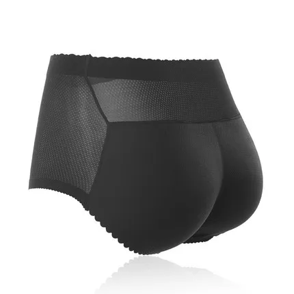 LAZAWG женское сексуальное белье для подъема ягодиц Трусы-шорты с подушечкой для увеличения бедер дышащее нижнее белье для похудения пуш-ап большая задница - Цвет: Black