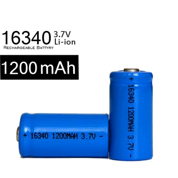 

100pcs 16340 Lithium Battery 3.7v Rechargeable 1200MAH Bateria Li-Ion Lithium Battery High Quality For Flashlight LED Headlamp