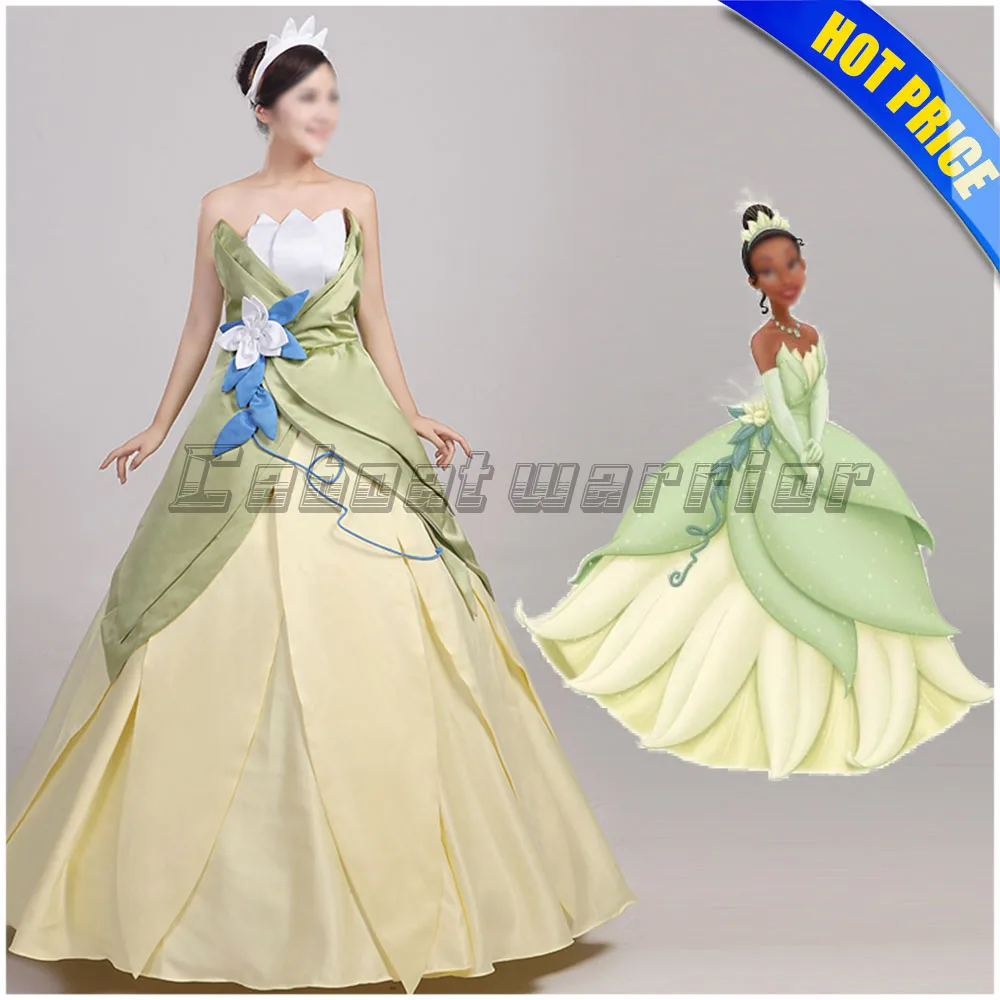La Principessa e il Ranocchio Principessa Tiana costume cosplay Tiana Abito  per Adulti su ordine|costume scrubs|dress collarcostum - AliExpress