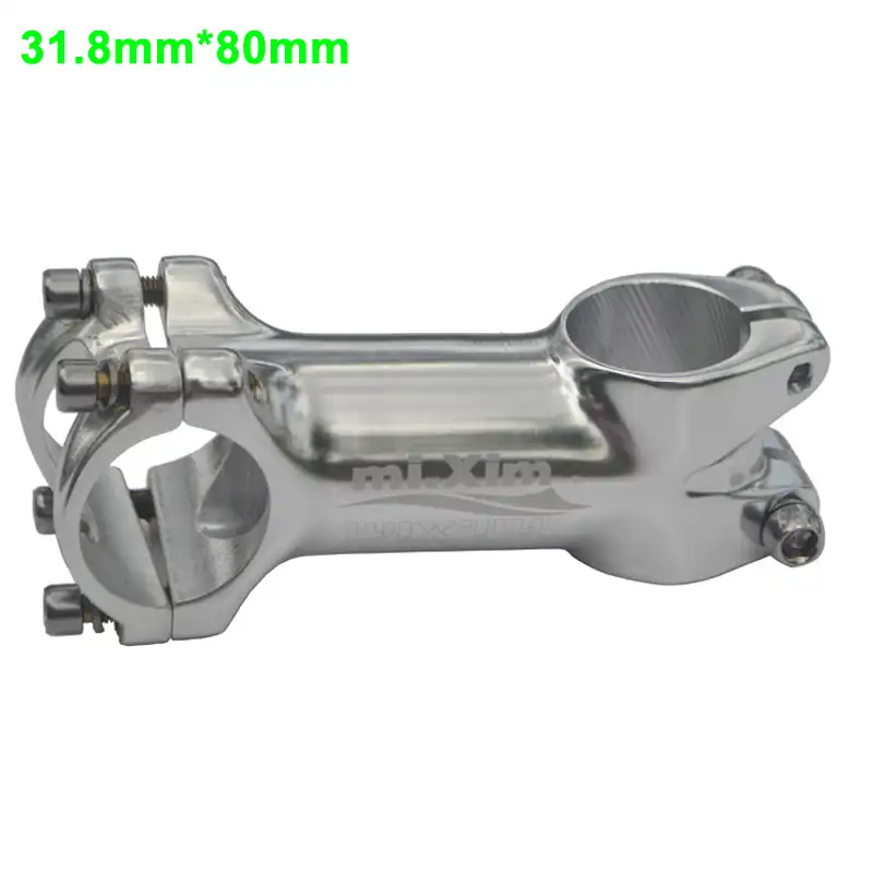 silver bike stem