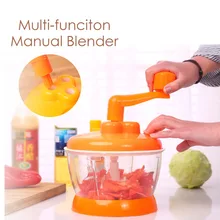 Behokic Multi functional Household Manual Vegetable Fruit Hand Speedy Chopper Food Shredder Grinder Mincer Mixer Random