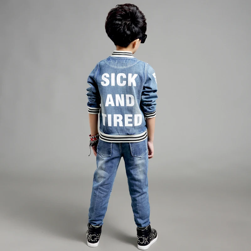 setelan denim jacket + celana jean 