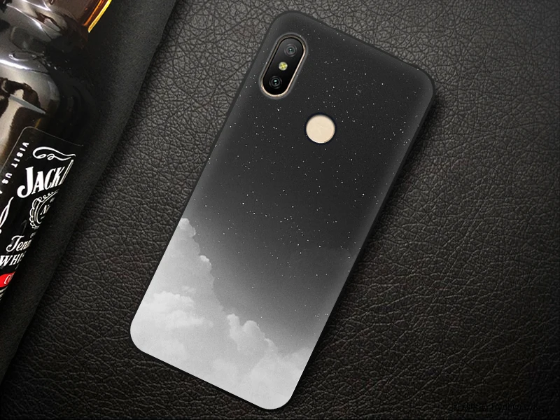 JURCHEN Phone Case For Xiaomi Redmi 6 Pro Case Global Version Cartoon Soft Silicone TPU Back Cover For Xiaomi Mi A2 Lite Case