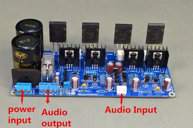 V20 Dual AC30V 125 Вт+ 125 Вт A1943/C5200 класс AB Высокая мощность HIFI fever Плата усилителя