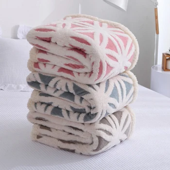

ALEYMAX Winter Blanket Soft Portable Sofa Home Airplane knitted Blanket Travel Picnic Throw Blanket