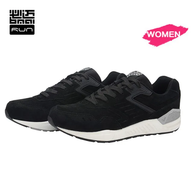 BMAI, женские кроссовки, дышащие, амортизирующие, спортивные, schoenen dames, кроссовки, для улицы, женская спортивная обувь - Цвет: Черный