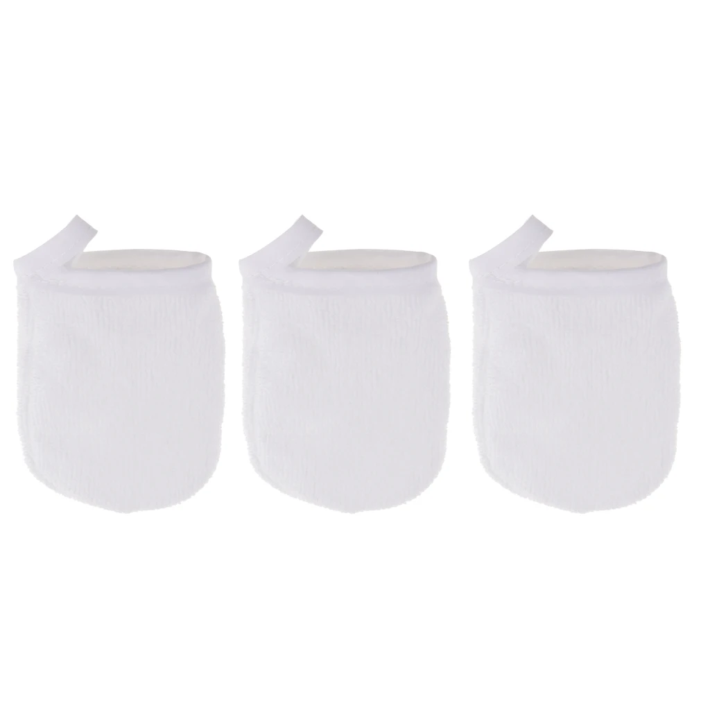 6 Pieces Professional Microfiber Face Cleansing Gloves Reusable Facial Cloth Pads Makeup Remover Glove Mitts Tool Unisex