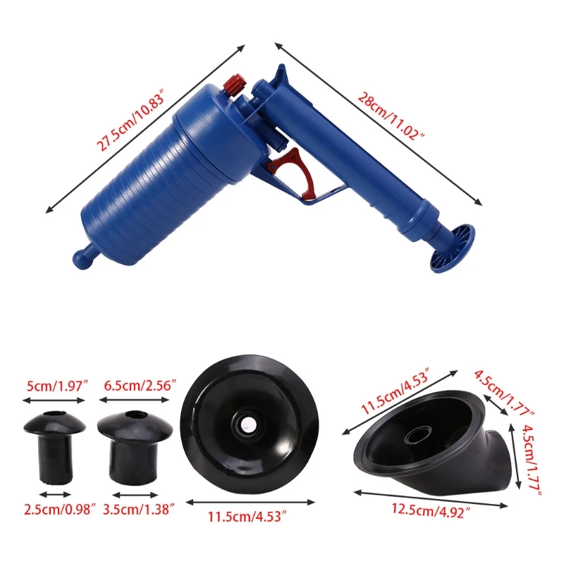 Воздушный Насос Сливной бластер Плунжер для раковины ванной туалет труба для ванной Блокировка удаления