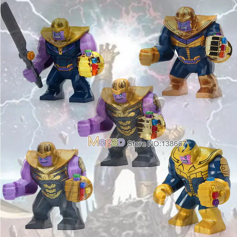 

Single Avengers 4 Endgame Crystal Infinity War Thanos Batmans Scarlet Witch Minifisd Building Blocks Children Toys