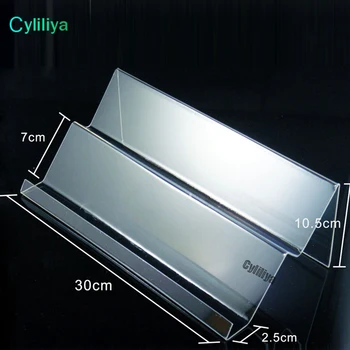 

cyliliya 60pcs hot sale Clear Acrylic Double layer long shelf Mobile cell phone display stand Multi-purpose type for universal