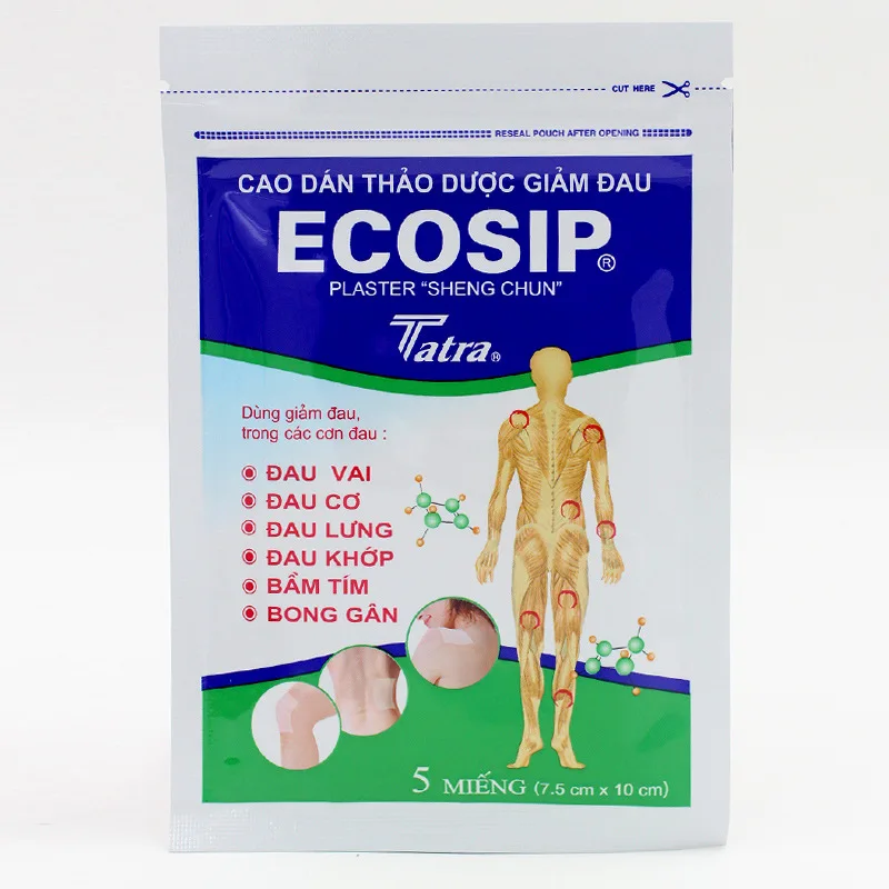 150PCSLot Authentic Vietnam ECOSIP Pain Relieving Patch Rheumatic Arthritis Cervical Spondylosis Lumbar Pain Relief Therapy-5