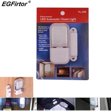 Дома сигнализации, двери, окна Сенсор детектор Магнитный кабинет свет Батарея Магнитная Управление свет двери шкафа сигнализации Сенсор