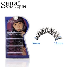 7 пар, мягкие Натуральные Искусственные ресницы ручной работы, тусклые ресницы для макияжа, набор для наращивания ресниц для maquiagem