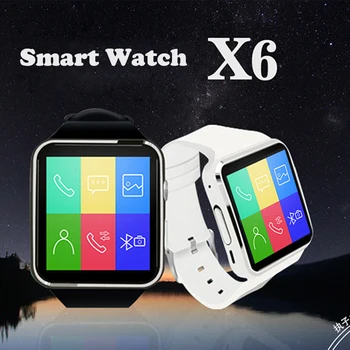 

New X6 Smart Watch Ceramics Curved Touch Screen Support SIM Camera Passometer For Android IOS Phones Bluetooth Men Smart Watch