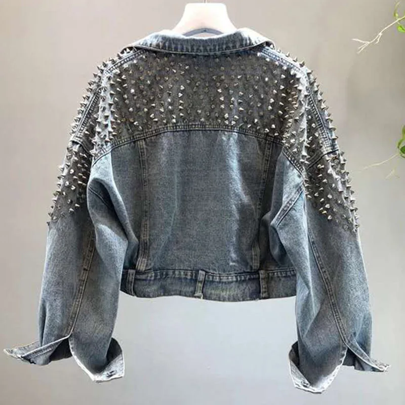 Billig YingYuanFang Mode neue fledermaus ärmel schwere arbeit niet kurze gewaschen denim jacke weibliche jacke