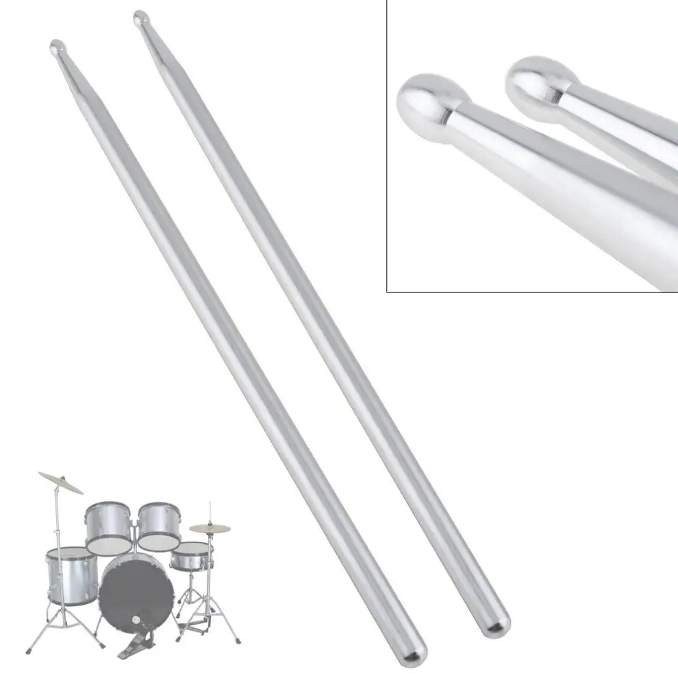 

Jazz Drum Dumb Drum Pad Practicing Strength Endurance Exercises 5A Aluminium Alloy Drum Sticks