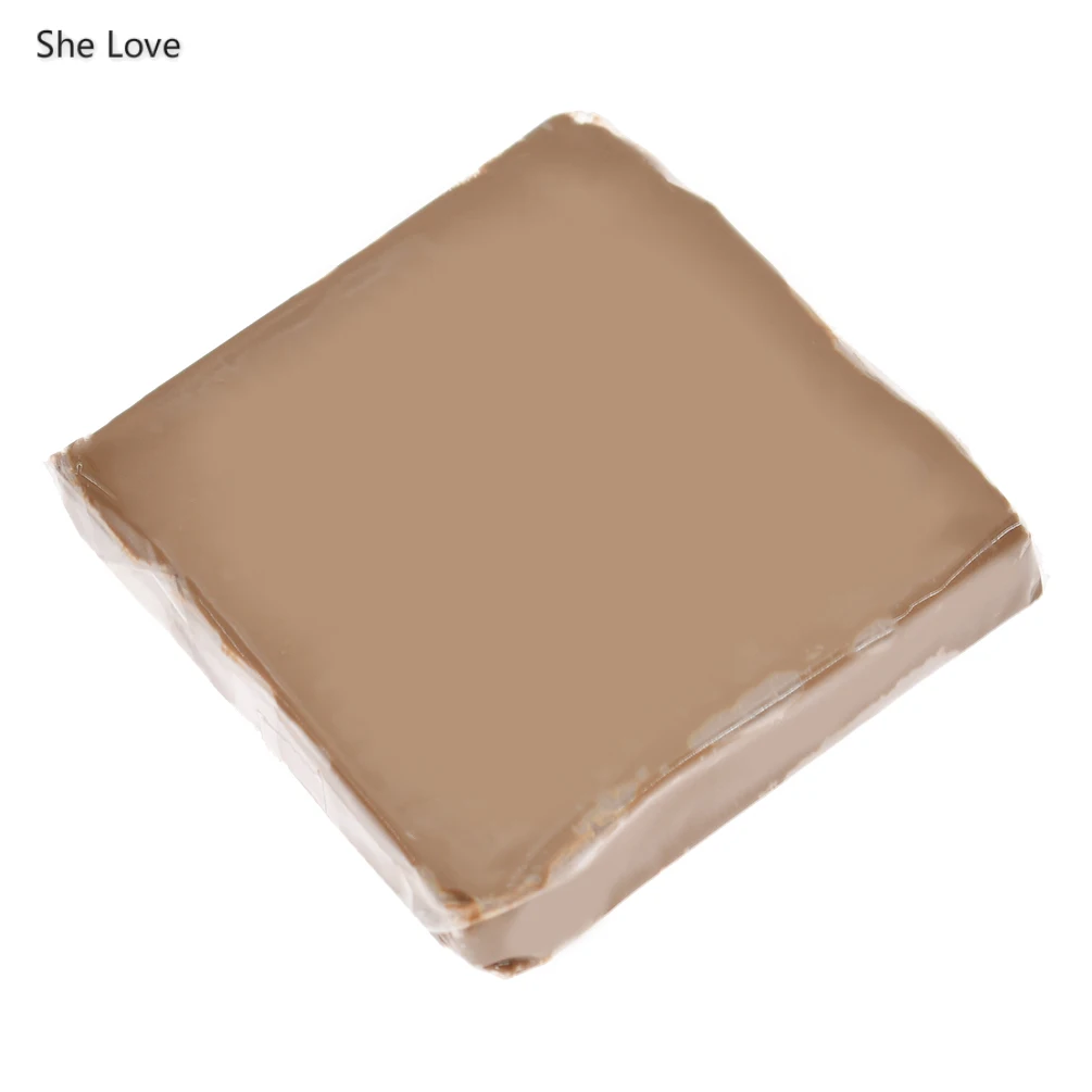 She Love 40 г/лот, серебристо-золотой цвет, мягкая глина, кофе, металл, глина для моделирования, материал, сделай сам, детские игрушки, ремесла - Цвет: Light coffee