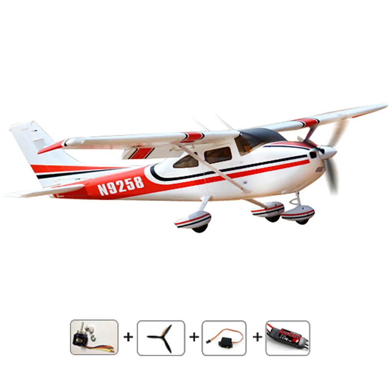 Элетромайзер Cessna 182 PNP EPO Foam 1410 мм модель модели элетромайзера с дистанционным