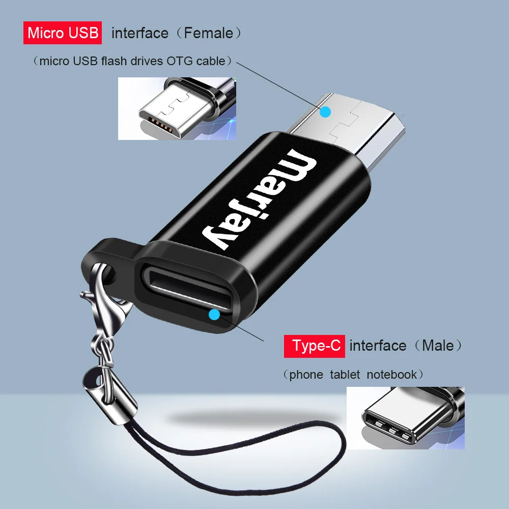 Micro USB OTG адаптер Marjay кабель типа C Папа папа для Samsung Xiaomi Huawei LG Android|Переходники и