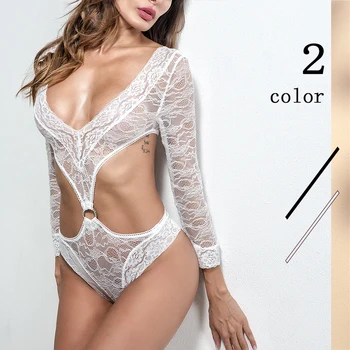 

Sexy Underwear Transparent Hollow Out Embroidery Lace Floral Solid Unlined Racerback O-Neck Low Waist Sexy Mesh Erotic Lingerie