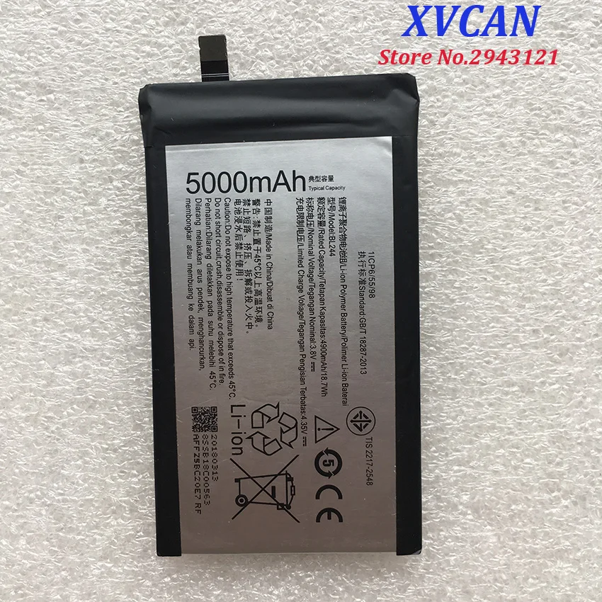 For Lenovo 5000Mah BL244 Original Li-ion Battery Replacement for Lenovo Vibe P1 P1A42 P1C58 P1C72 Smart Mobile Phone For Lenovo 5000Mah BL244 Original Li-ion Battery Replacement for Lenovo Vibe P1 P1A42 P1C58 P1C72 Smart Mobile Phone