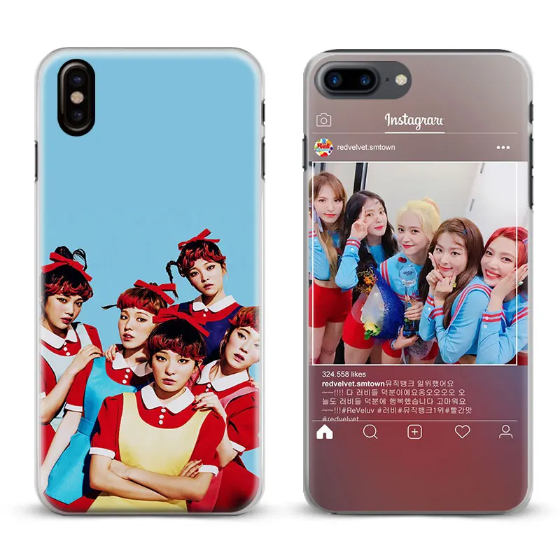 

Red Velvet Kpop Girl group Coque Phone Case Shell Cover For Apple iPhone XS MAX XR X 8Plus 8 7Plus 7 6sPlus 6s 6Plus 6 5 5S SE