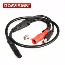 Audio Pick Up CCTV Microphone Wide Range Camera Mic Audio Mini Microphone With DC Output For CCTV Security DVR