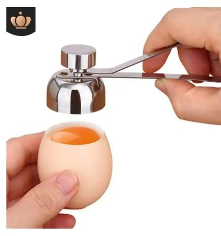 

Stainless Steel Topper Shell Cutter Opener Boiled Raw Eggs Open Kitchen Tool 2 Sizes